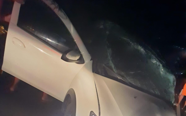 Dois carros se envolvem em acidente na rodovia SE-160, em Boquim