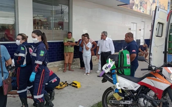 Pneu se desprende de caminhão e atinge pedestre no Salgado Filho, em Aracaju