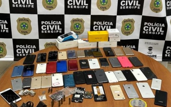 Homem é preso com 32 celulares furtados, drogas e revólver em Aracaju 
