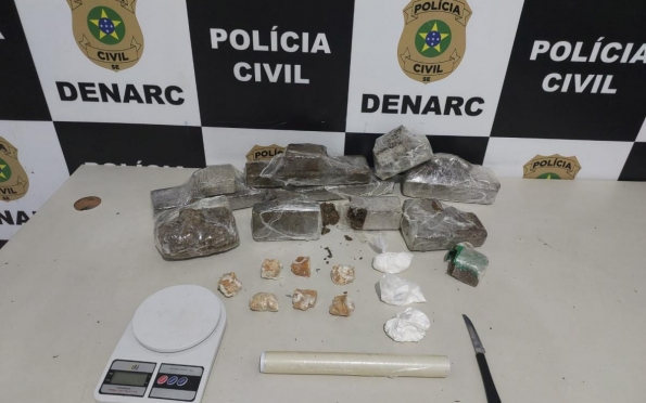 Polícia Civil apreende aproximadamente cinco quilos de droga na Zona Oeste