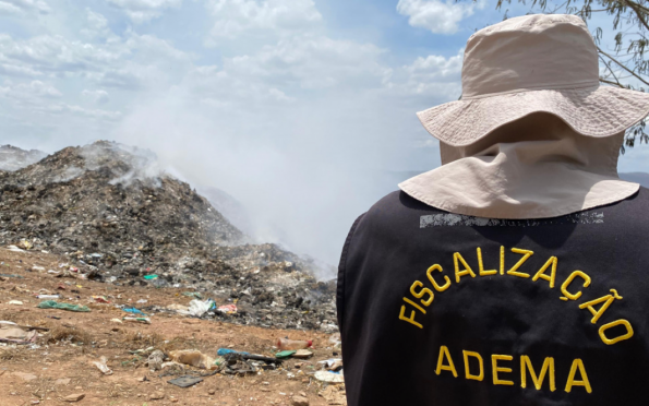 Adema fiscaliza incêndios em lixões de Lagarto e Porto da Folha
