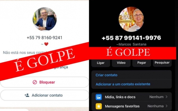 Prefeito de São Cristóvão denuncia golpes envolvendo seu nome no WhatsApp