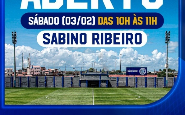 Confiança anuncia treino aberto no Sabino Ribeiro para o Clássico Maior