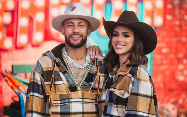 Neymar e Bruna Biancardi são vistos juntos em festa
