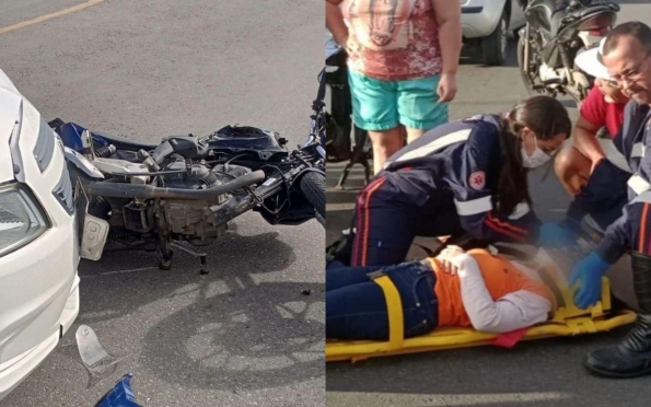 Acidentes deixam motociclistas feridos em avenidas de Aracaju