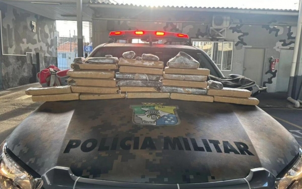 PM apreende 25kg de maconha no Getúlio Vargas, em Aracaju