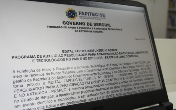 Sergipe lança edital para participação de pesquisadores em eventos nacionais