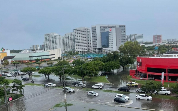Chuvas fortes em Aracaju acumulam 120 milímetros em 12 horas 