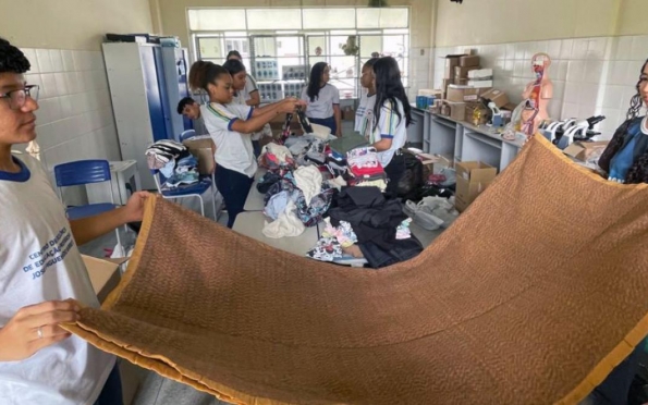 Escolas da rede estadual iniciam arrecadação para o Rio Grande do Sul