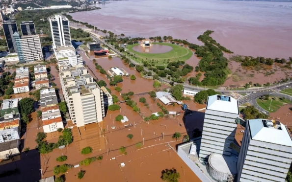 Nível do Guaíba chega a 3,77 metros em Porto Alegre