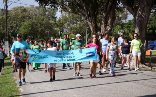 Saúde realiza caminhada em prol da doação de órgãos e córneas neste sábado