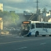Ônibus coletivo bate em poste na Pedro Calazans, em Aracaju