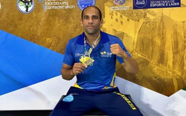 Sergipano comemora título de Campeão Brasileiro de Kickboxing