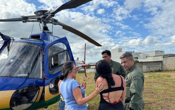 GTA resgata jovem em cachoeira na região de Campo do Brito