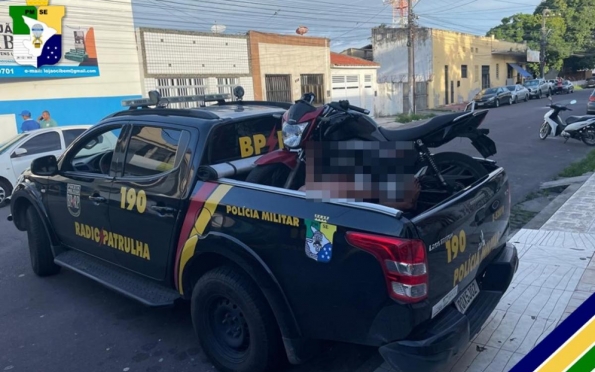 Suspeito de roubar motocicleta e tentar desmanchar é preso em Aracaju