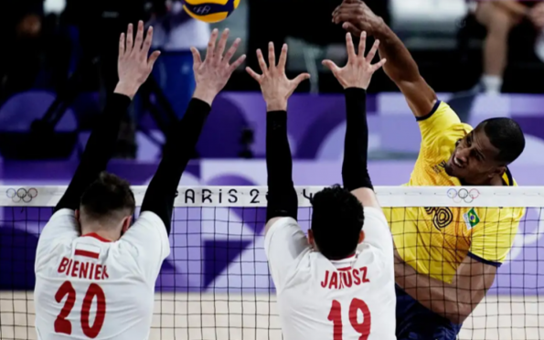 Vôlei: seleção masculina leva virada da Polônia, o 2º revés em Paris