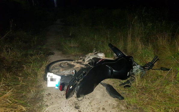 Motociclista é hospitalizado após queda em São Cristovão