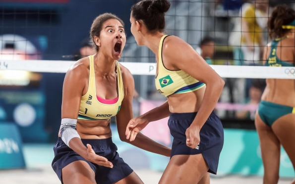 Sergipana e mineira estão na final do vôlei de praia nas Olimpíadas de Paris