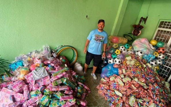 Projeto social leva brinquedos a crianças carentes de Aracaju (SE) 