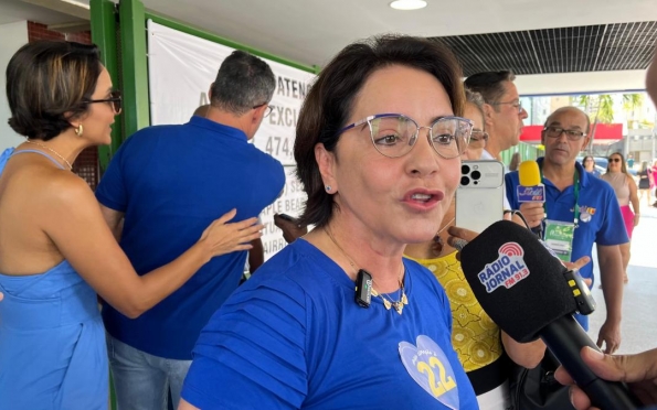 Emília Corrêa diz estar otimista com resultado das eleições