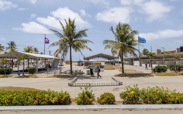 Montagem da estrutura da Vila da Criança segue em ritmo acelerado em Aracaju