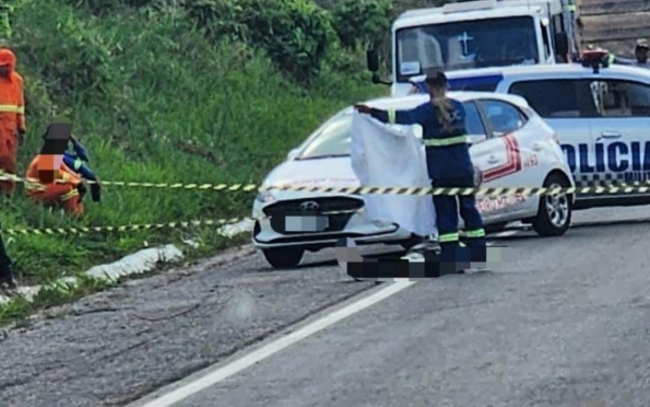 Homem morre atropelado por caçamba na BR235, em Socorro