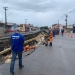 Trecho da Avenida Gentil Tavares cede após fortes chuvas em Aracaju