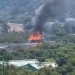 Veja vídeo de incêndio em cidade cenográfica dos estúdios Globo